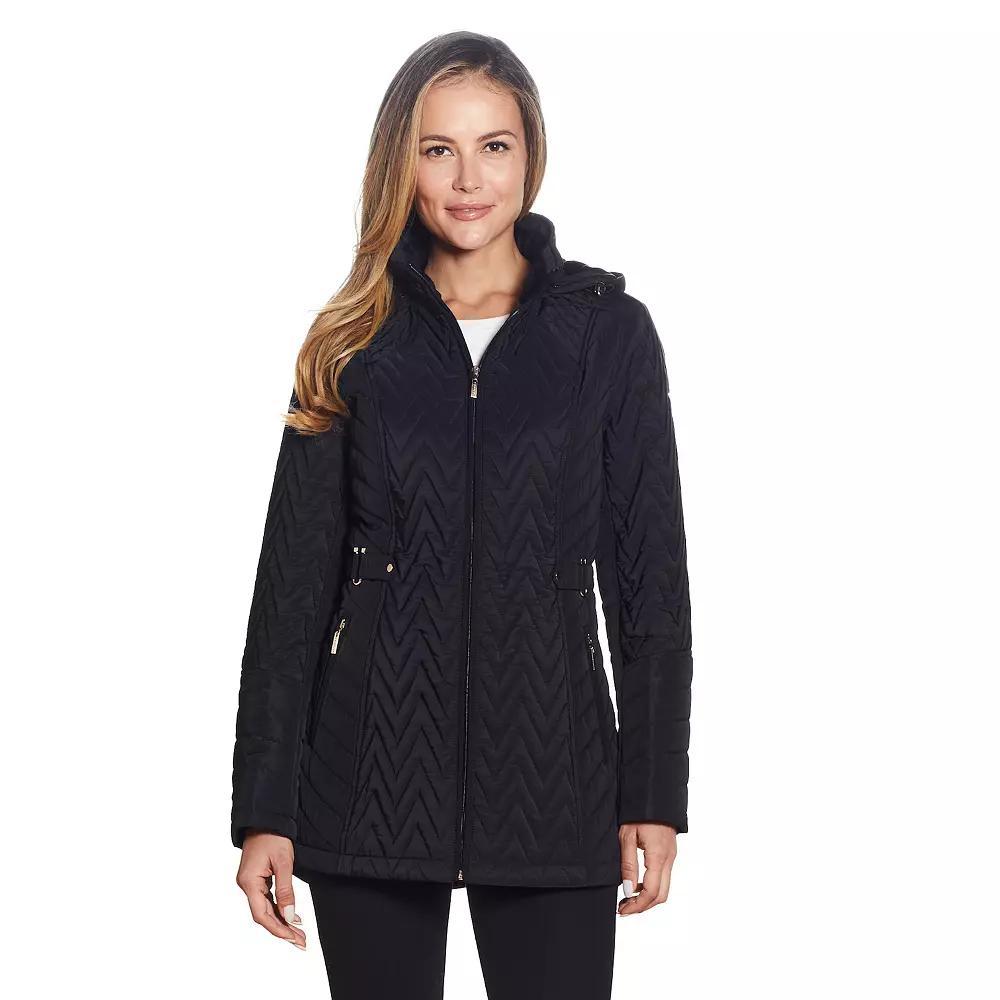 Women's Gallery Hooded Quilted Jacket,  Product Image
