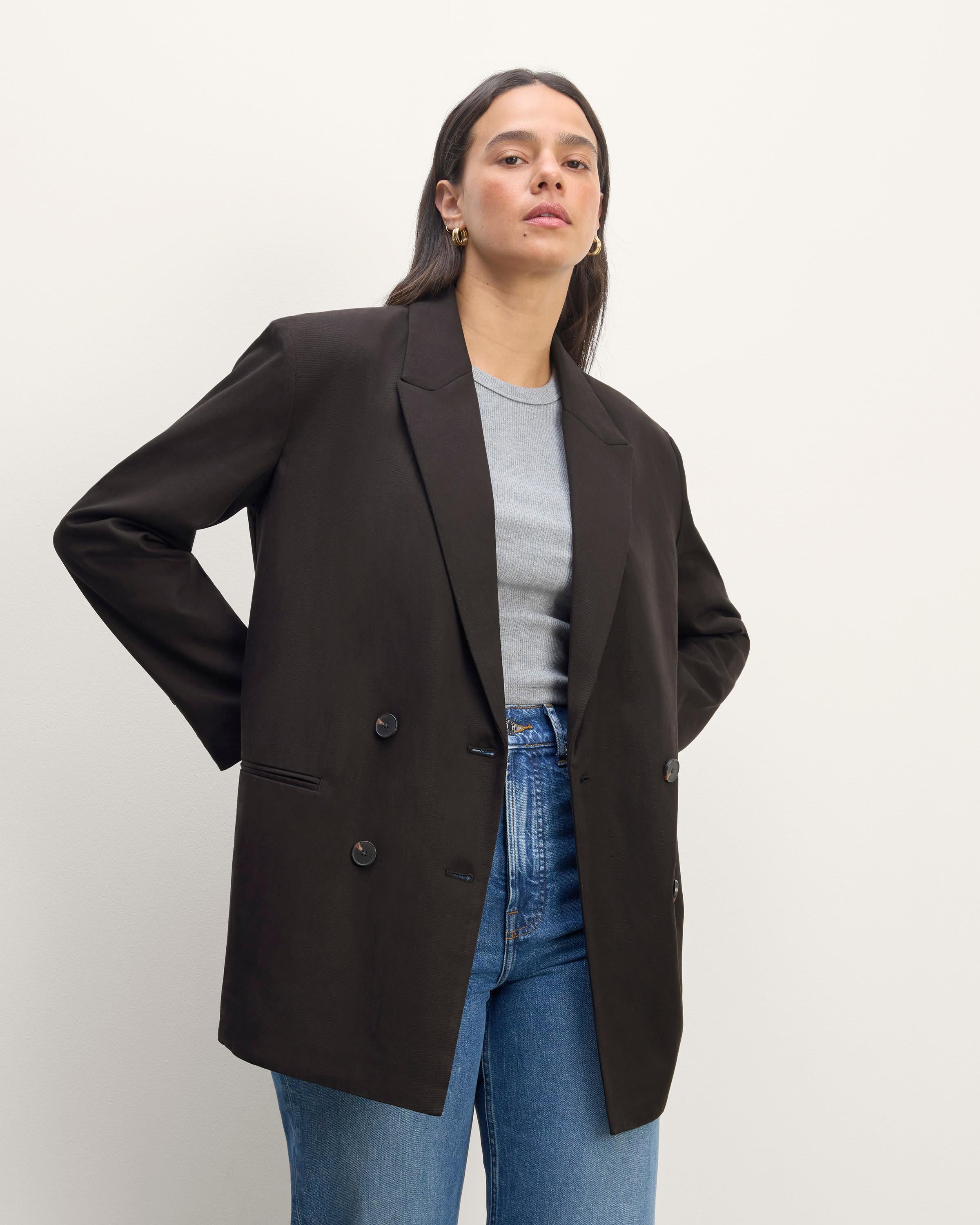 Womens Double-Breasted Blazer in Buttersmooth by Everlane Product Image