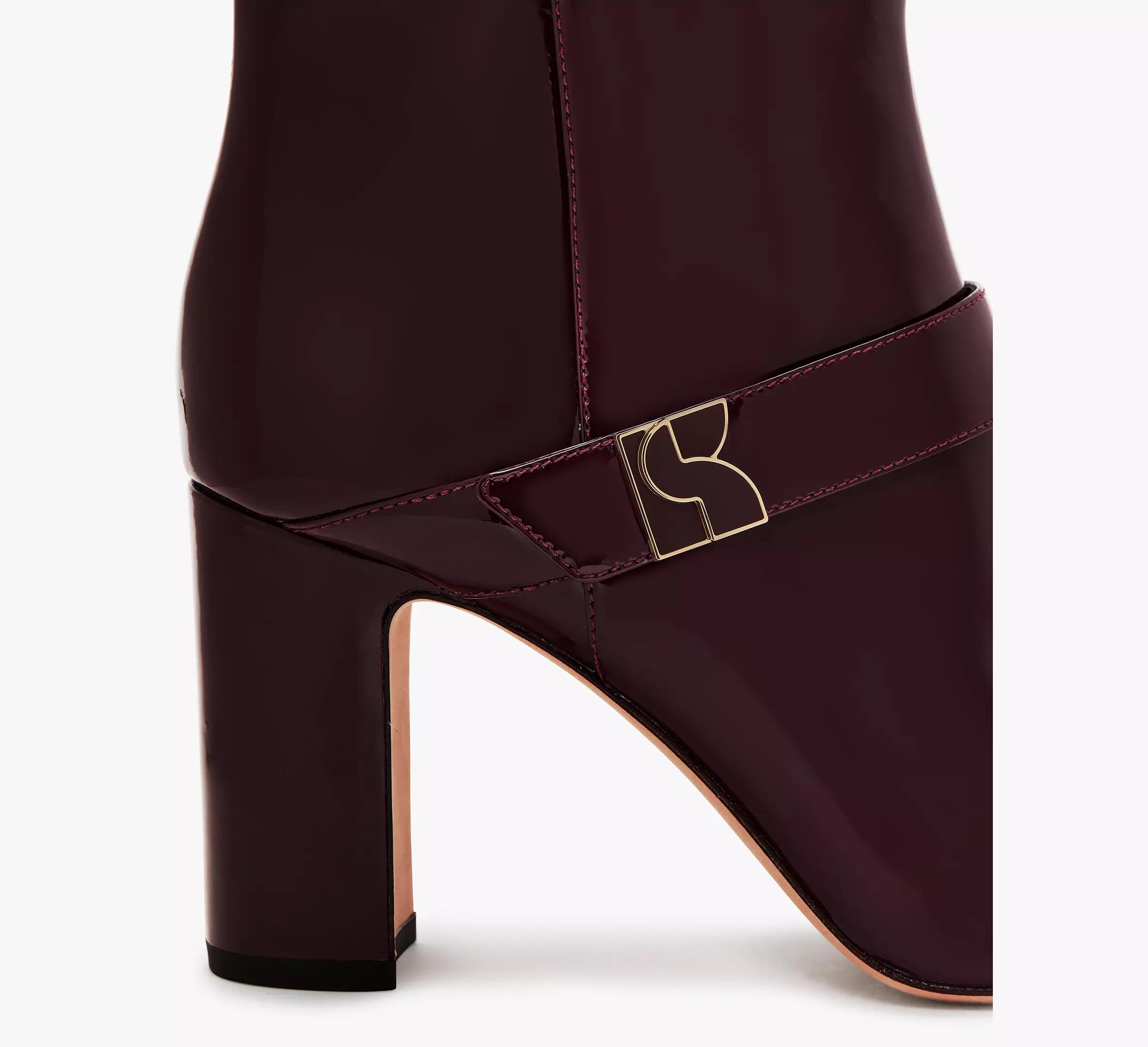 Dakota Patent Leather Zip Up Booties Product Image