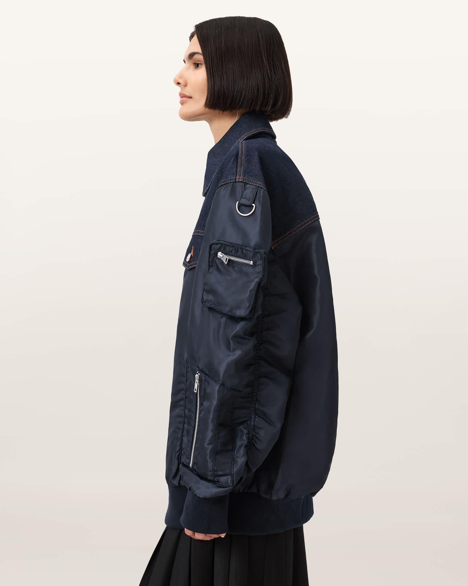 Verity Relaxed Fit Bomber Jacket Product Image