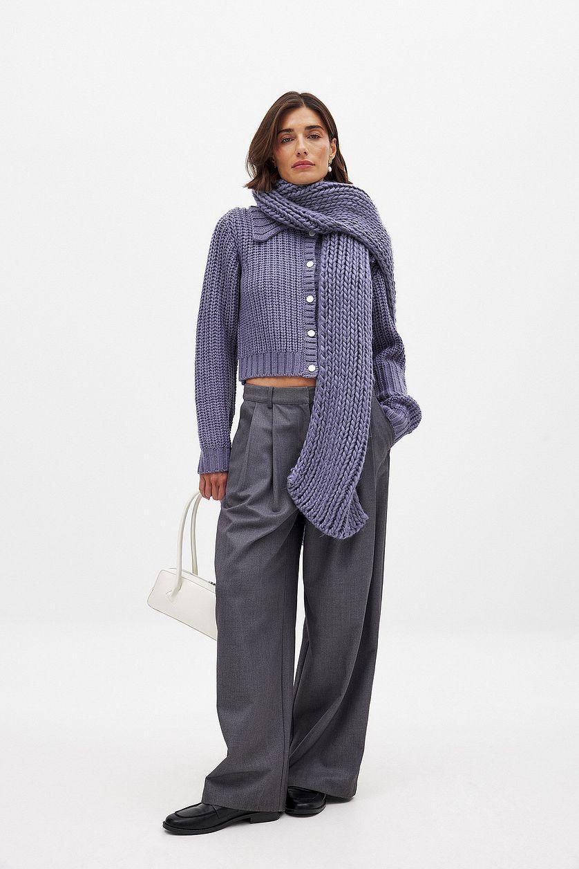 Knitted Cardigan Offwhite Product Image