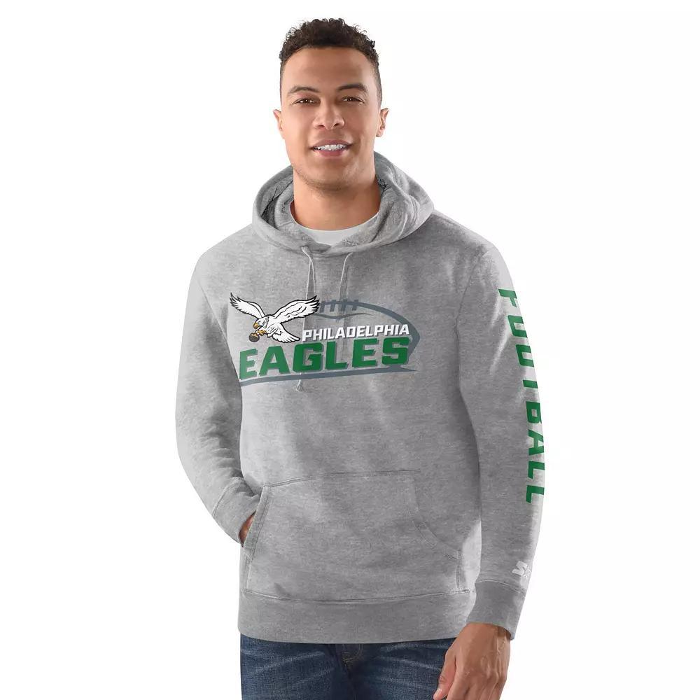 Men's Starter Heather Gray Philadelphia Eagles Pullover Hoodie,  Product Image