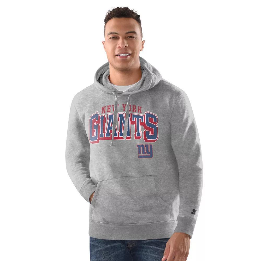 Men's Starter Heather Gray New York Giants Vintage Pullover Hoodie, Size: Large, Grey Product Image
