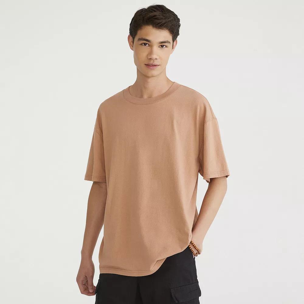 Men's Aeropostale Essential Logo Tee, Size: Large, Brown Frosting Product Image