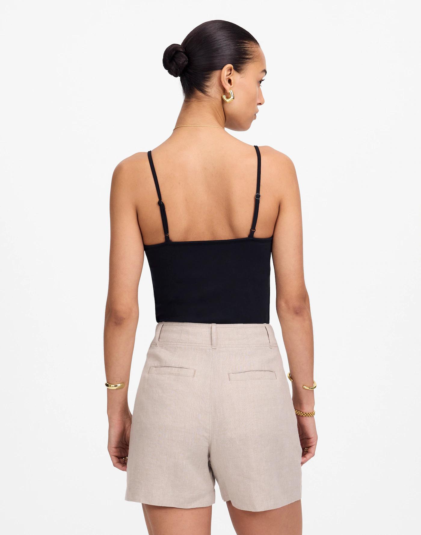 Pintucked Shorts in 100% Linen Product Image