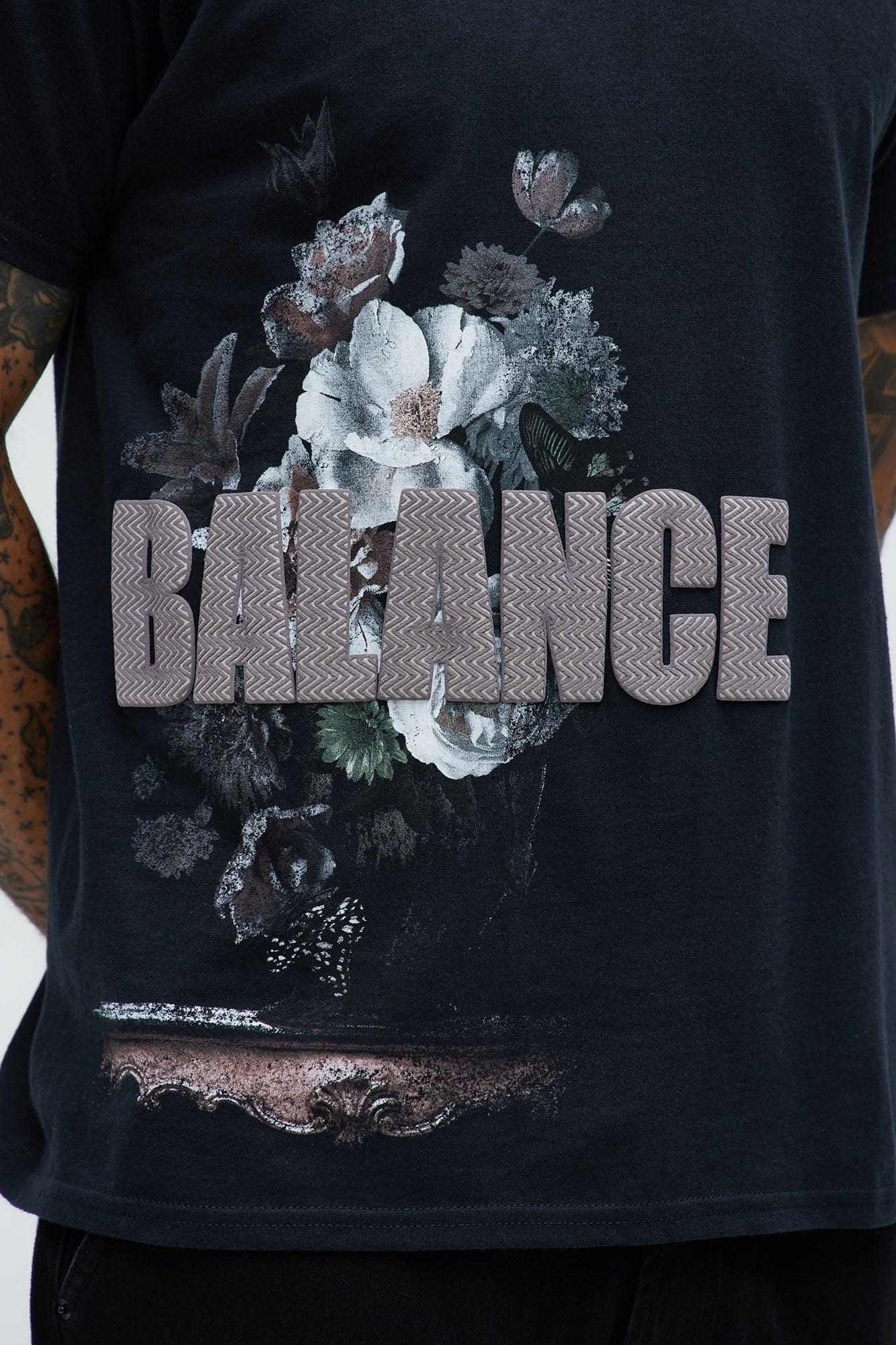 Love Balance Short Sleeve Tee - Black Product Image