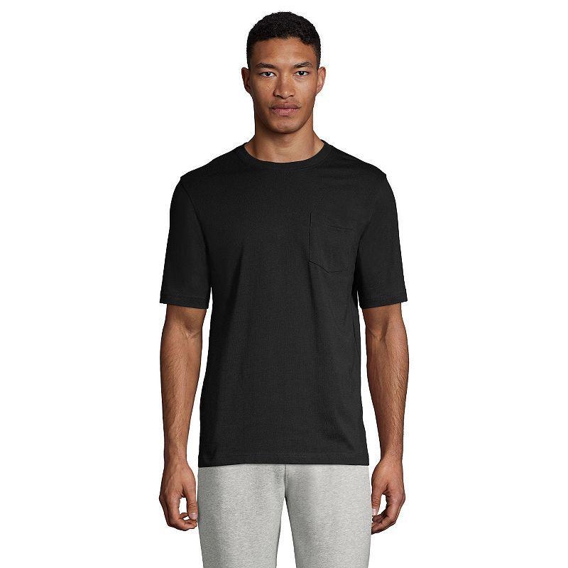 Big & Tall Lands' End Short Sleeve Super-T Pocket Tee, Men's,  Product Image