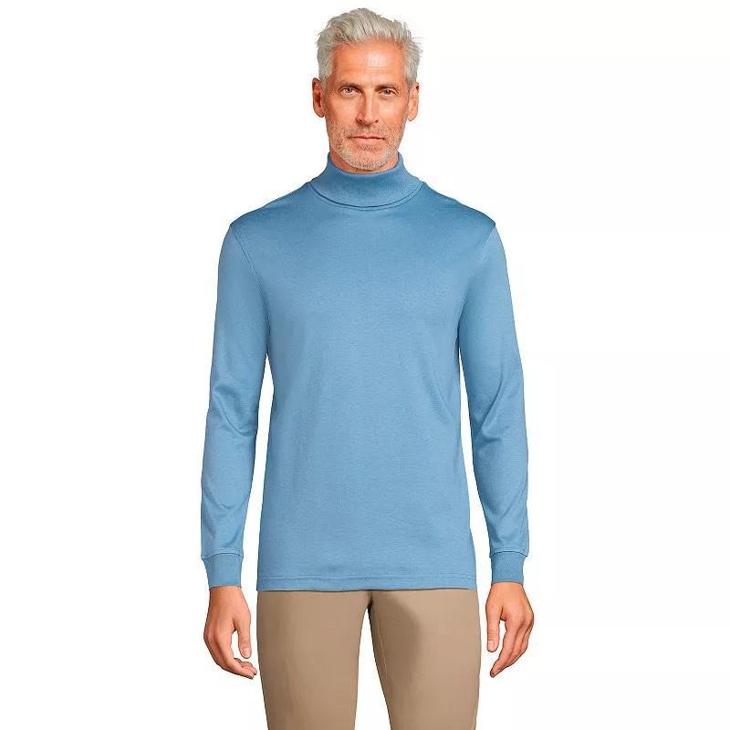 Big & Tall Lands' End Super Soft Supima Turtleneck, Men's, Size: 2XB, Radiant Blue Product Image