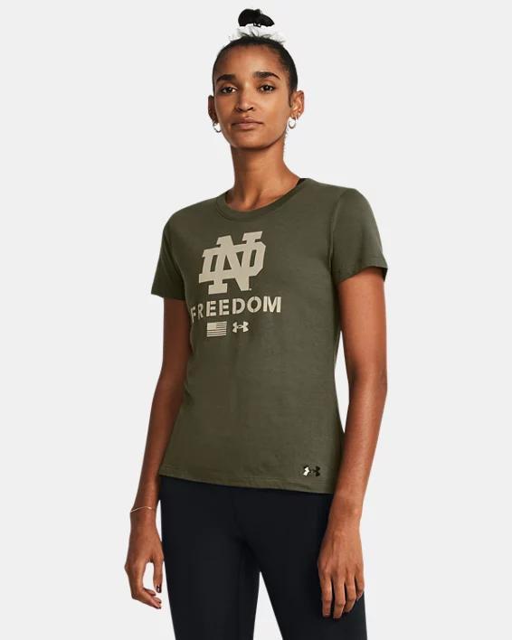 Women's UA Freedom Performance Cotton Collegiate T-Shirt Product Image