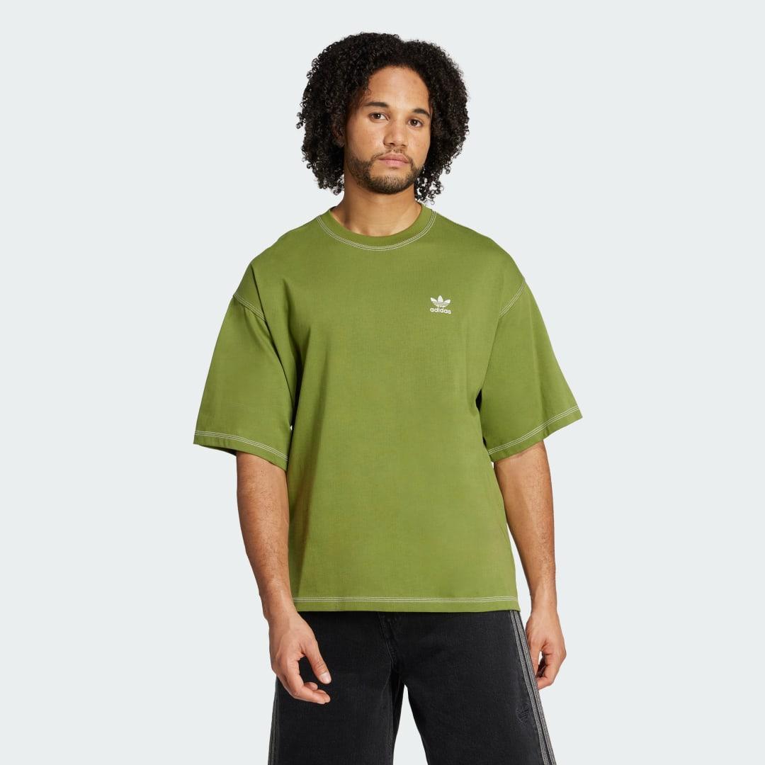 adidas Trefoil Essentials Tee Black L Mens Product Image