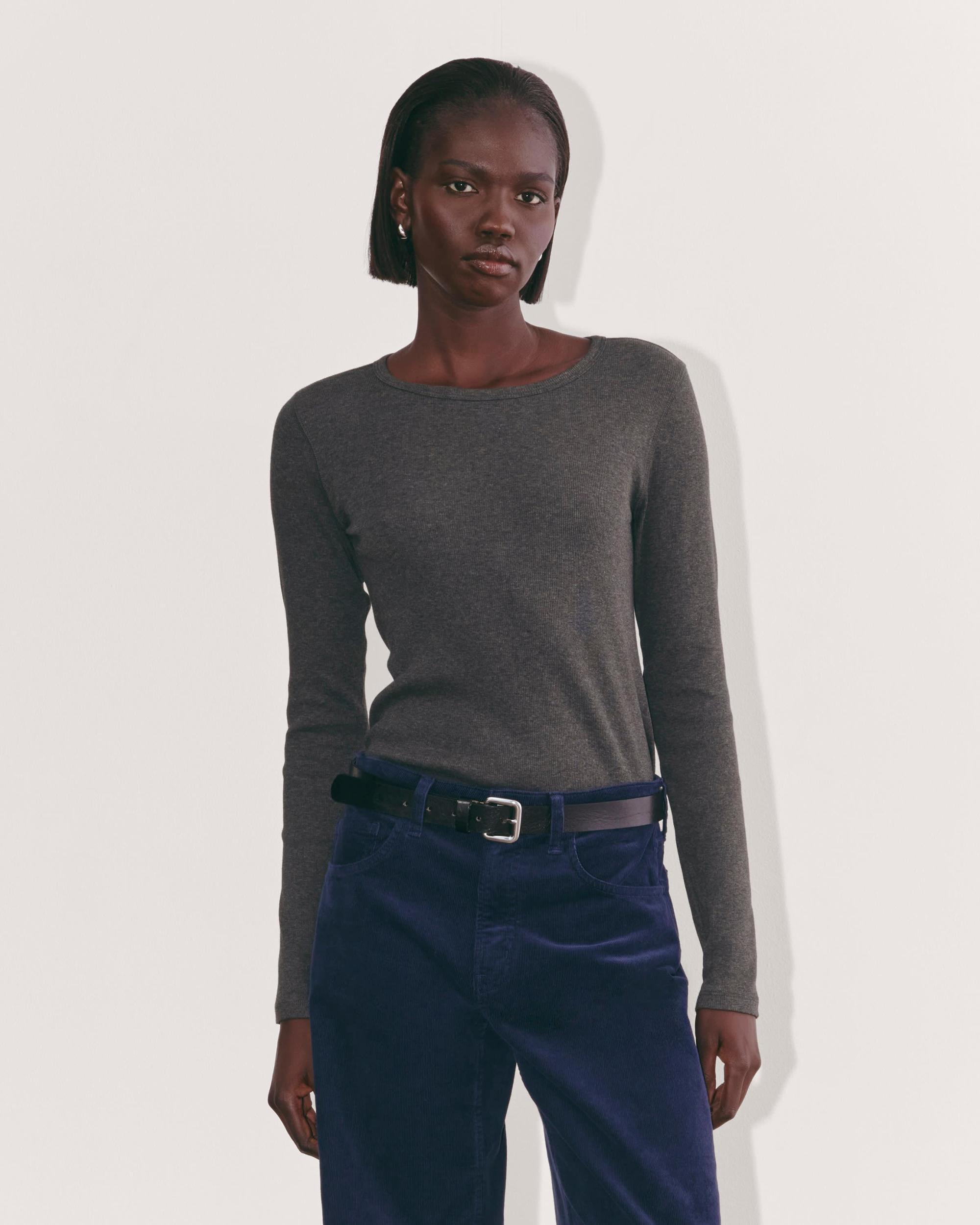 Womens Luxe Rib Long-Sleeve Crew Sweater by Everlane Product Image