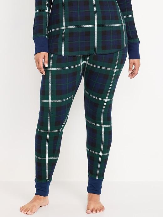 Mid-Rise Flannel Pajama Pants for Women Product Image