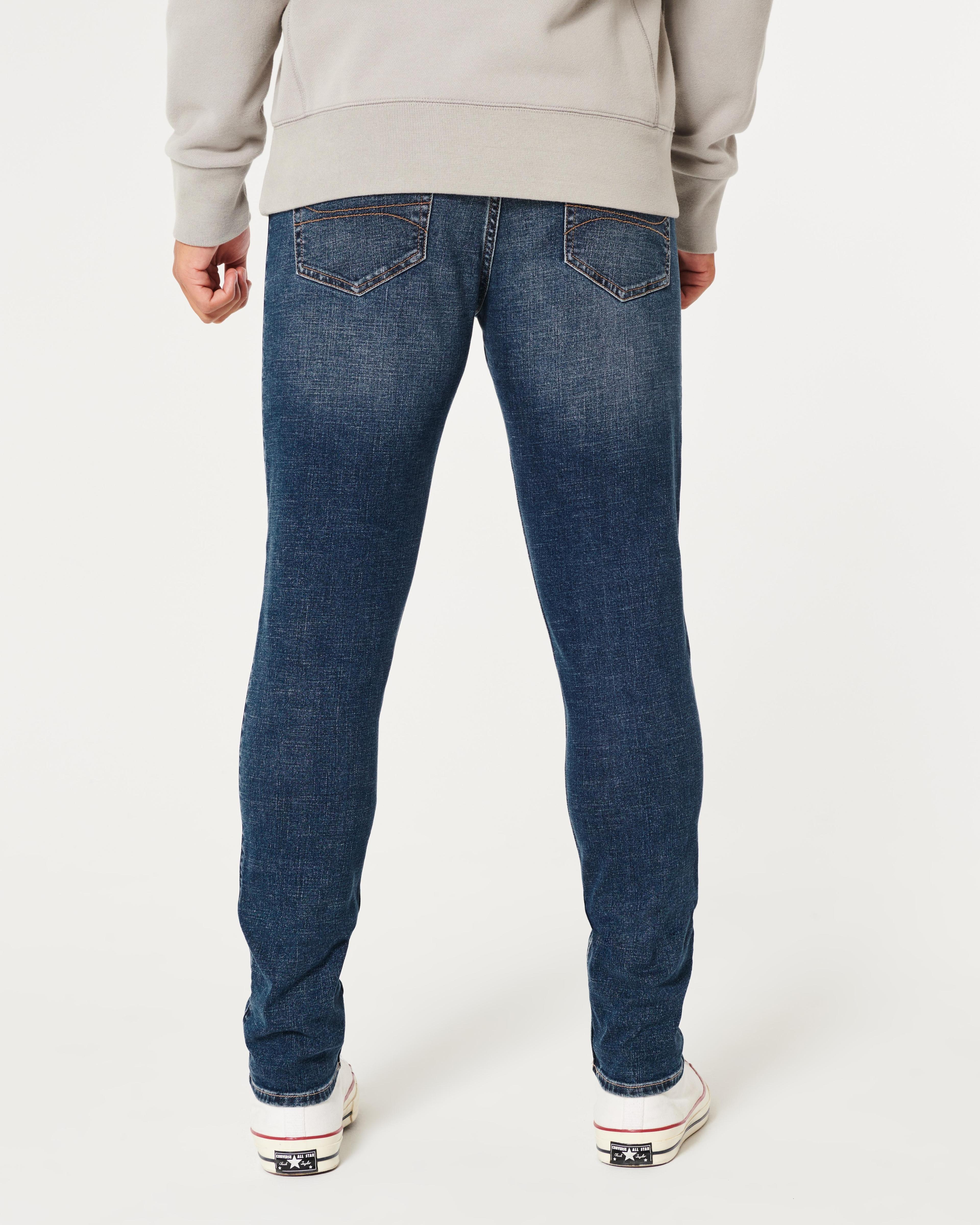 Dark Wash Athletic Skinny Jeans Product Image