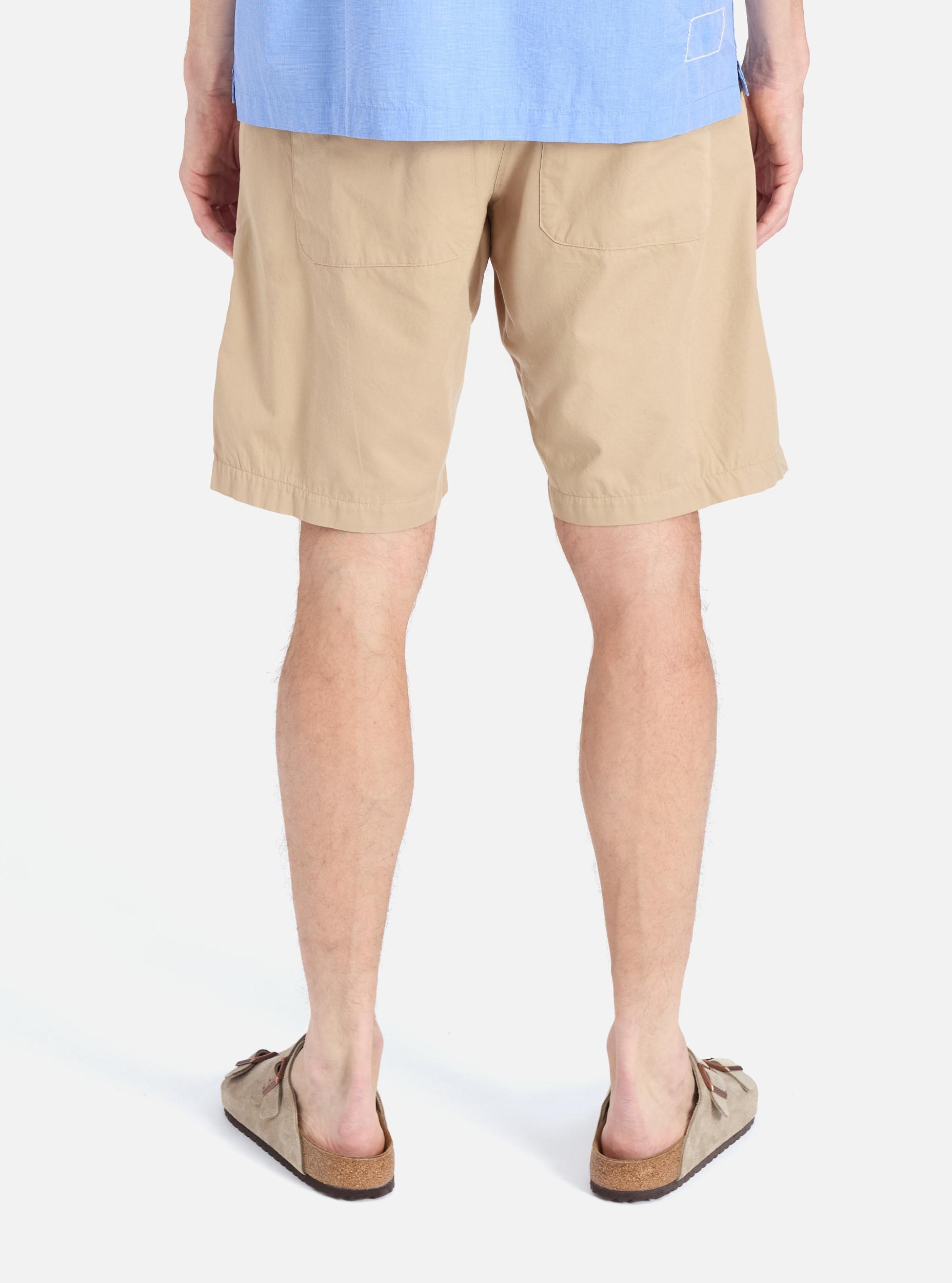 Universal Works Simple Short in Sand Military Cotton Product Image