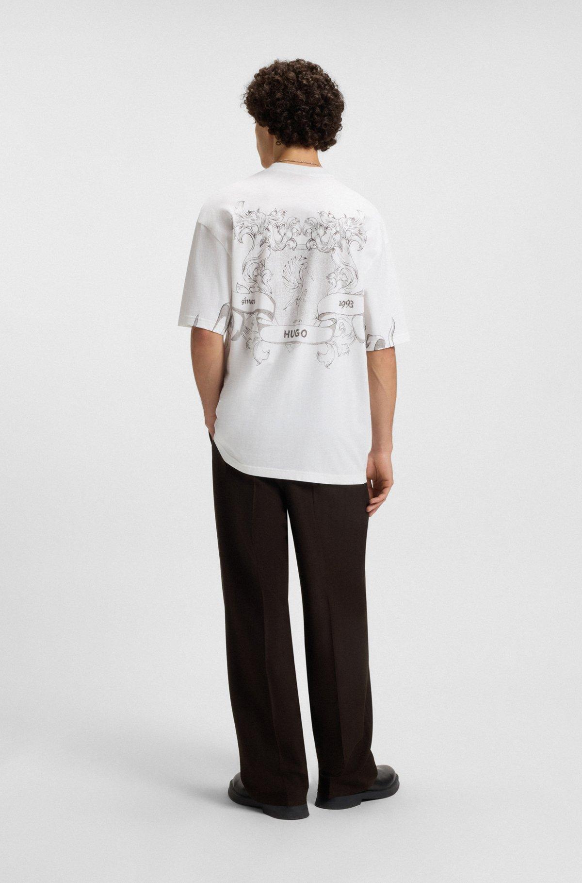 Cotton-jersey T-shirt with collection graphic Product Image