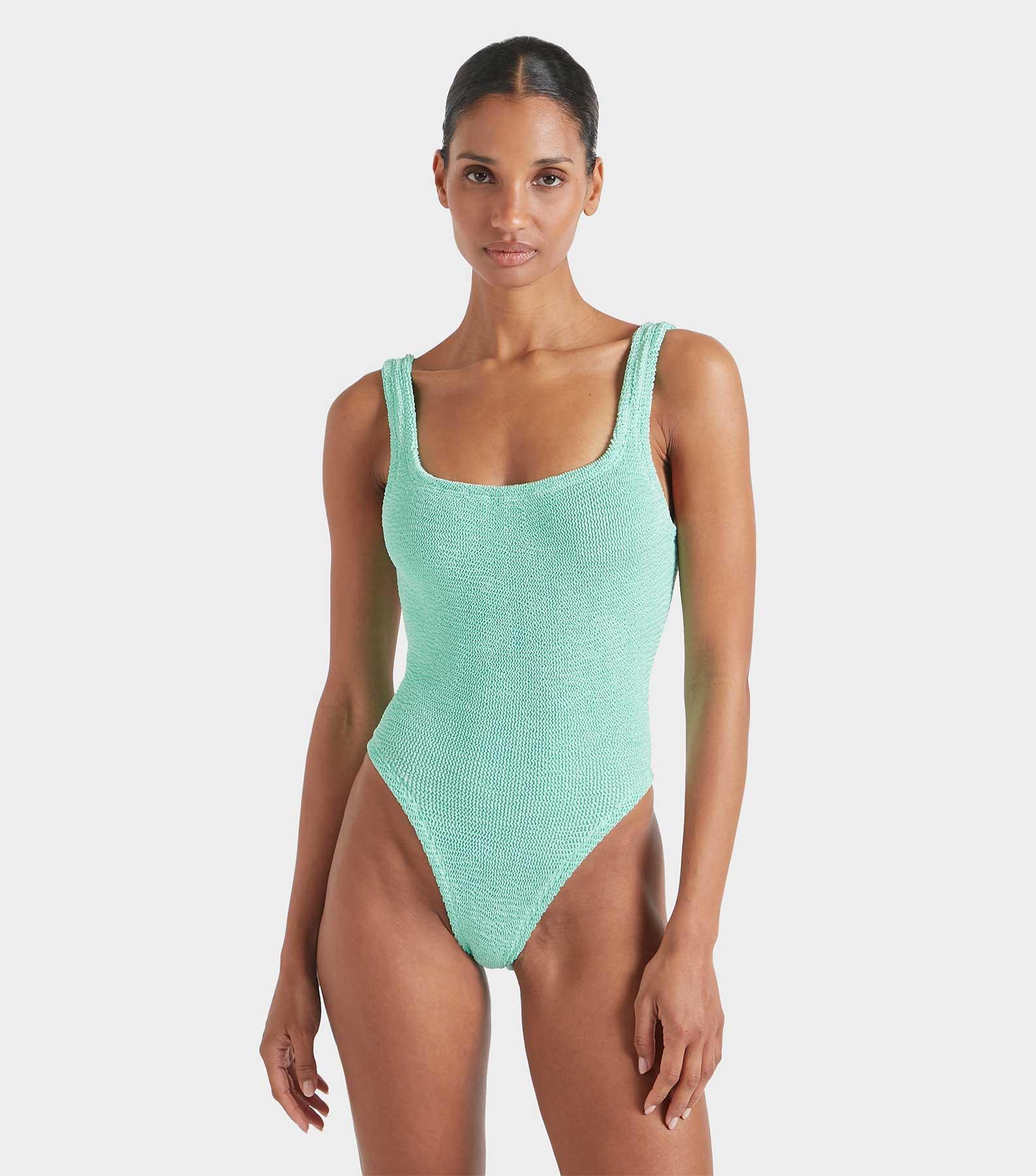 Square Neck Swim - Metallic Mint Product Image