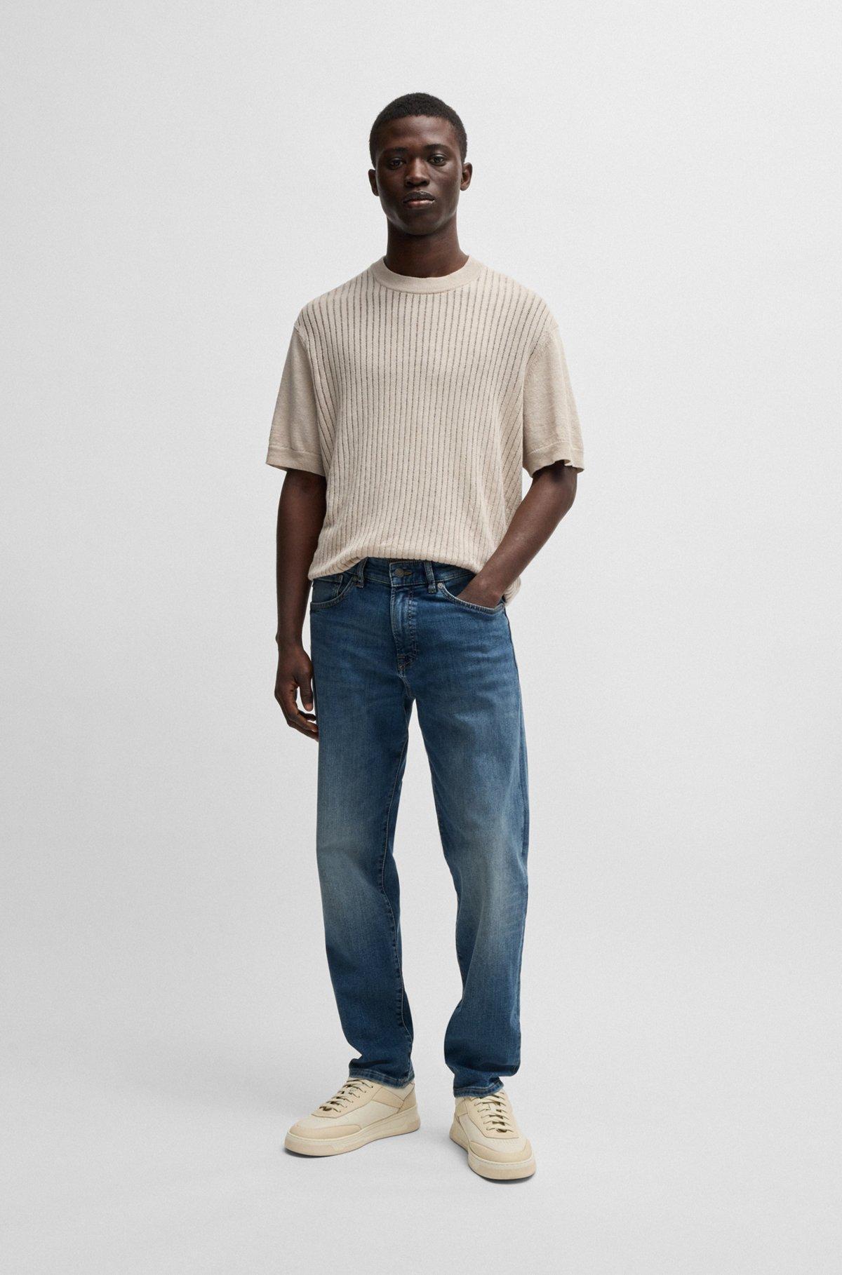 Maine regular-fit jeans in blue super-stretch denim Product Image