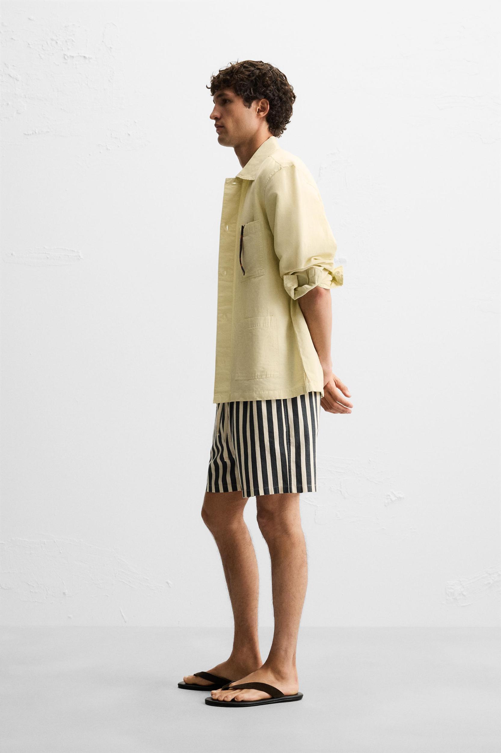 JACQUARD TEXTURED SHORTS Product Image