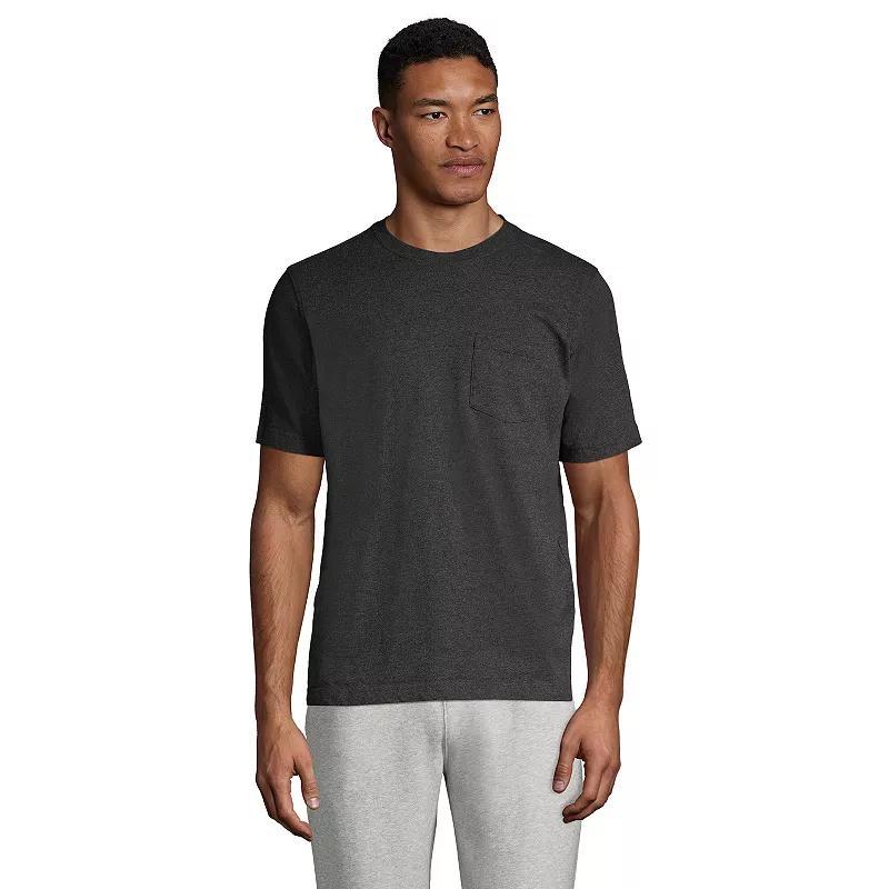 Big & Tall Lands' End Short Sleeve Super-T Pocket Tee, Men's,  Product Image