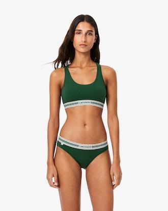 Contrast Band Stretch Cotton Bralette Product Image