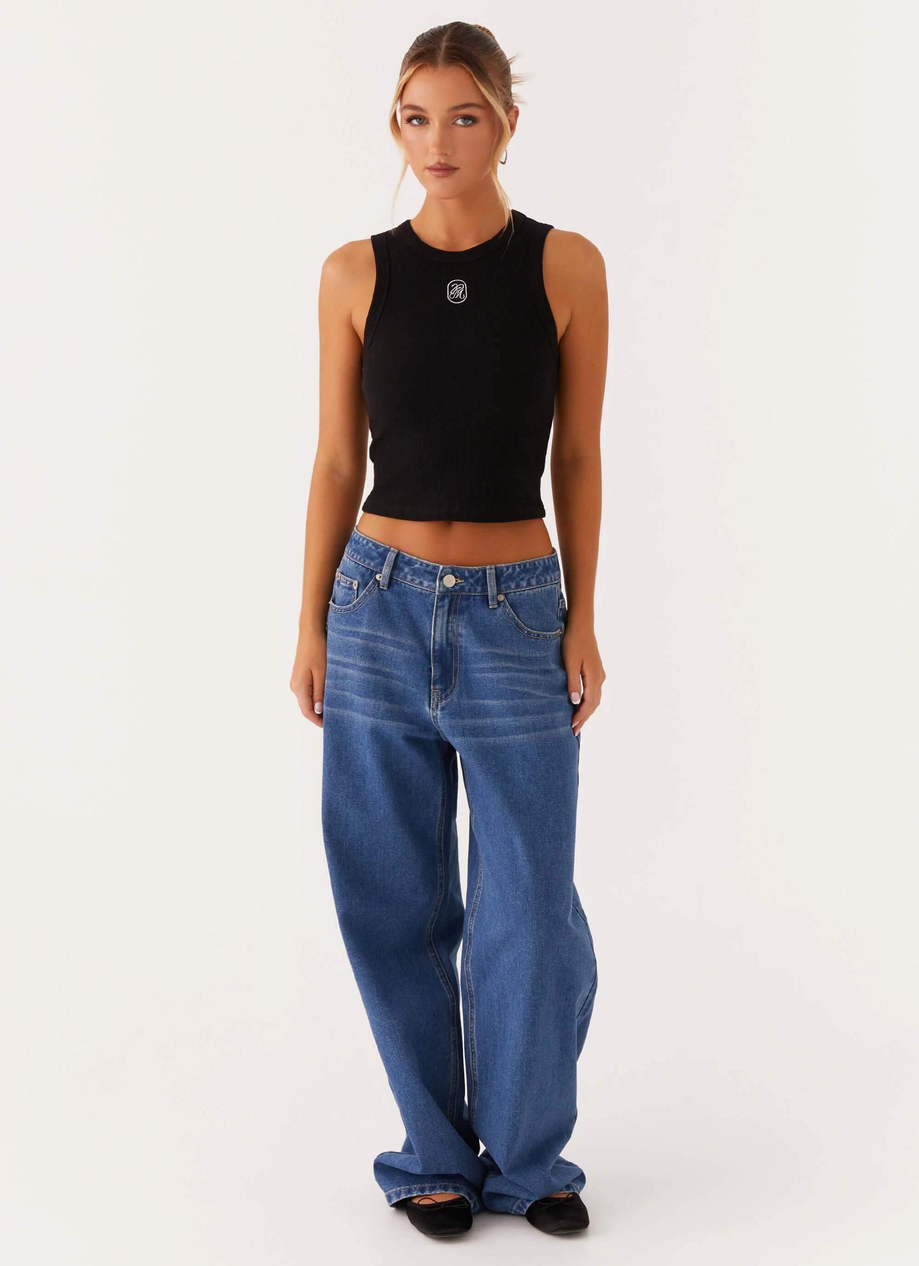 Veda Tank Top - Black Product Image