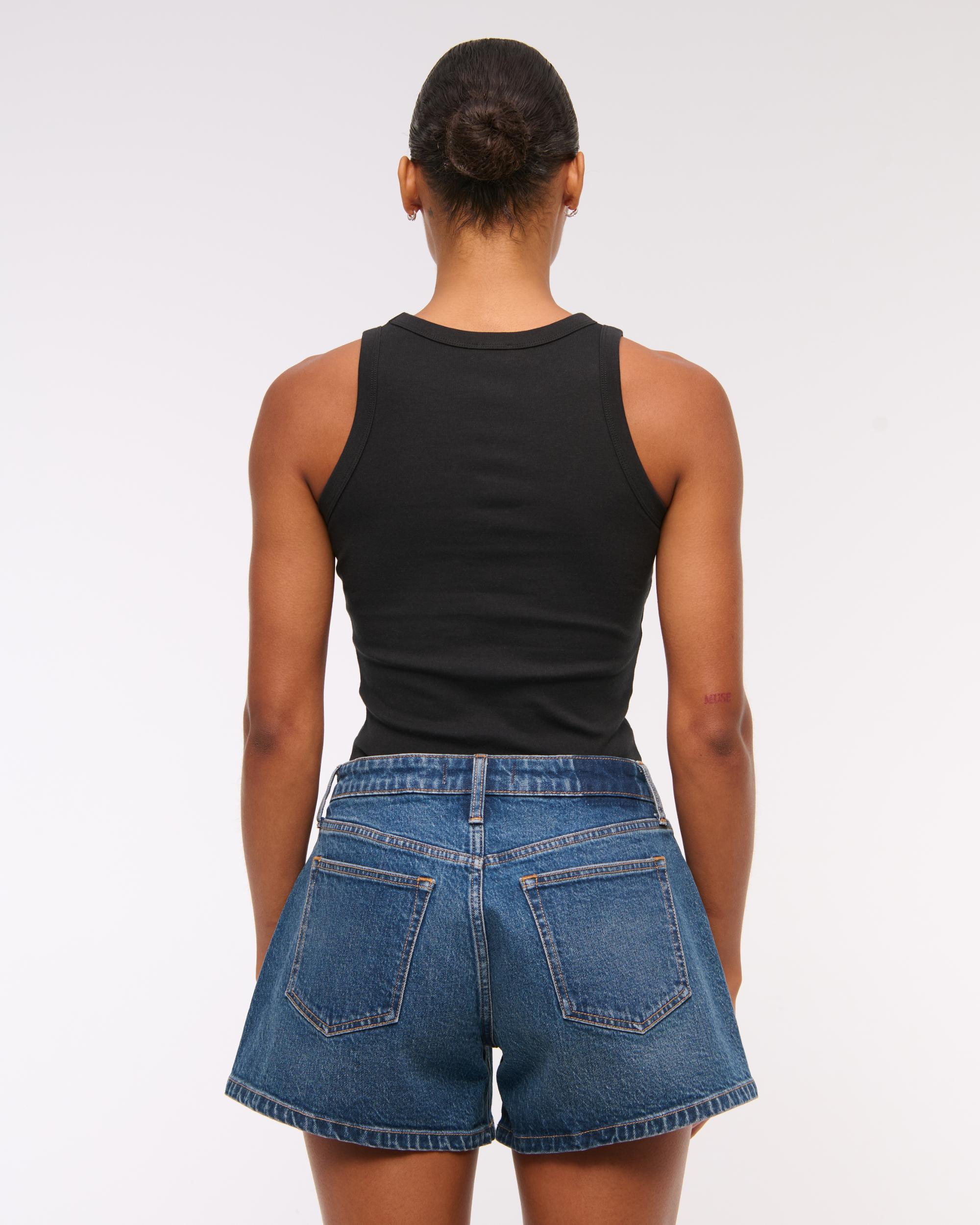 Curve Love Mid Rise A-Line Short Product Image