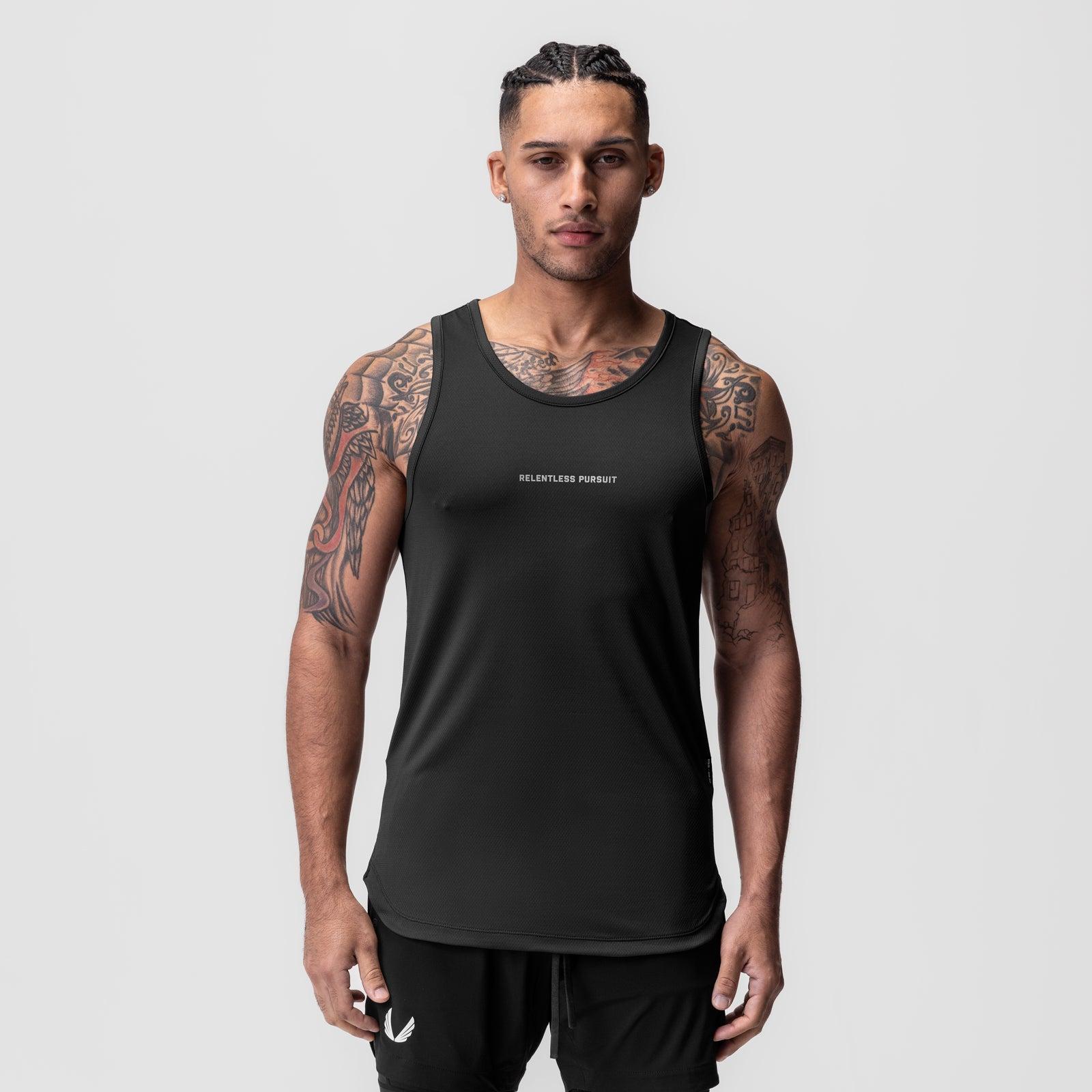 0830. AeroSilver® Tank Top - Black "OTWR" Product Image