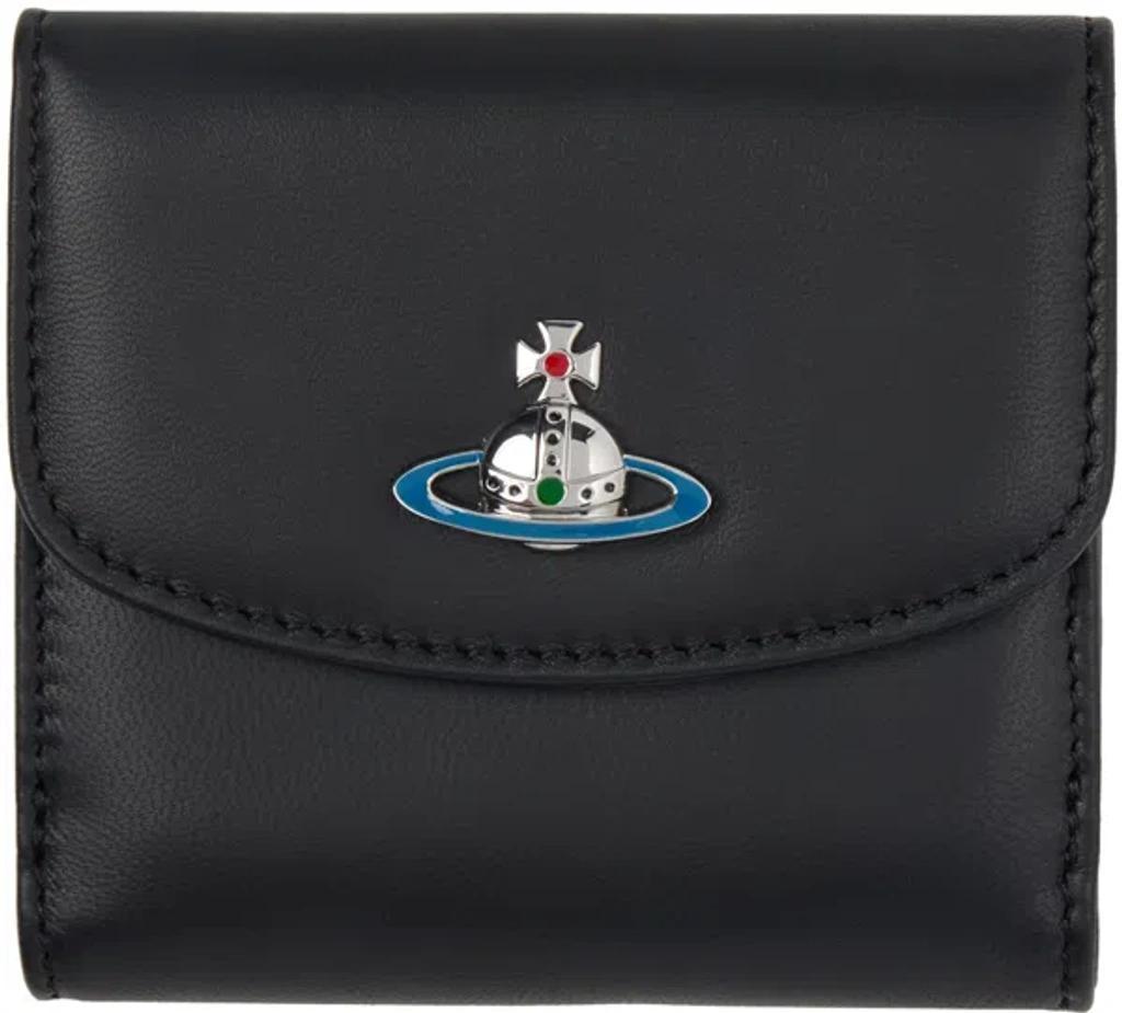 VIVIENNE WESTWOOD Black Small Wallet In Aw24-n403 Product Image