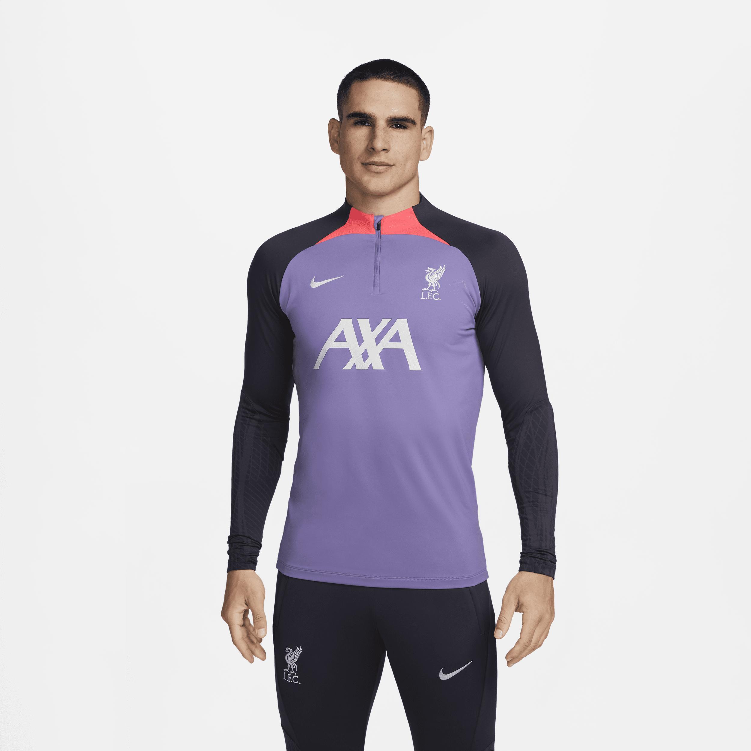 Mens Nike Purple Liverpool Strike Drill 2023/24 Performance Quarter-Zip Long Sleeve Top Product Image