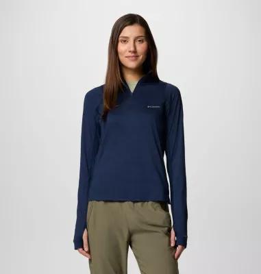 Columbia Womens Weekend Ascent Half Zip Shirt- Product Image