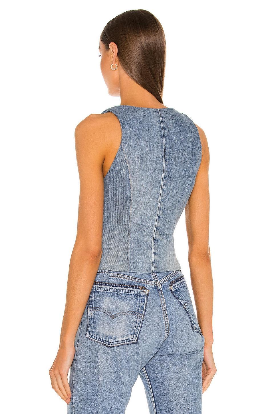 Ava Vest EB Denim Product Image