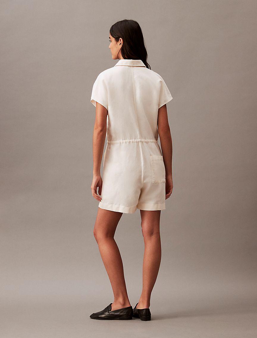Linen Blend Romper Product Image