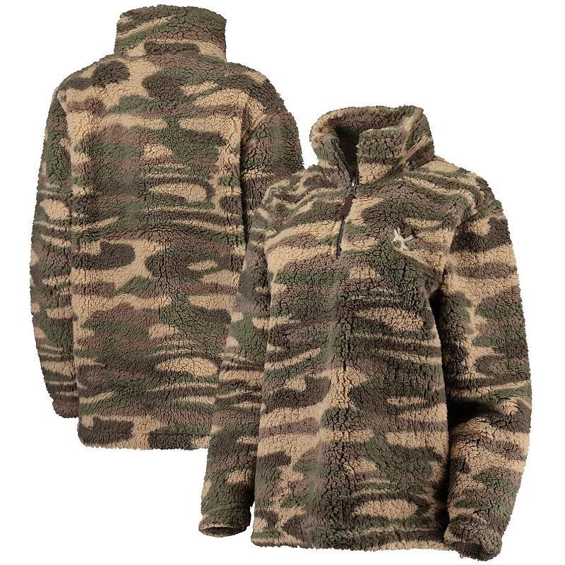 Women's G-III 4Her by Carl Banks Camo New York Yankees Sherpa Quarter-Zip Jacket,  Product Image
