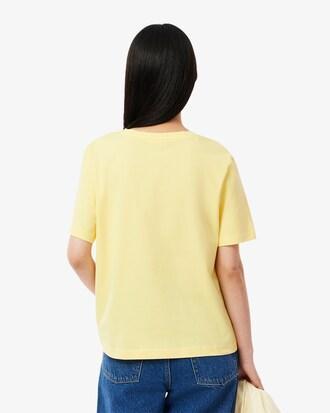 Relaxed Fit Soft Cotton V Neck T-shirt Product Image