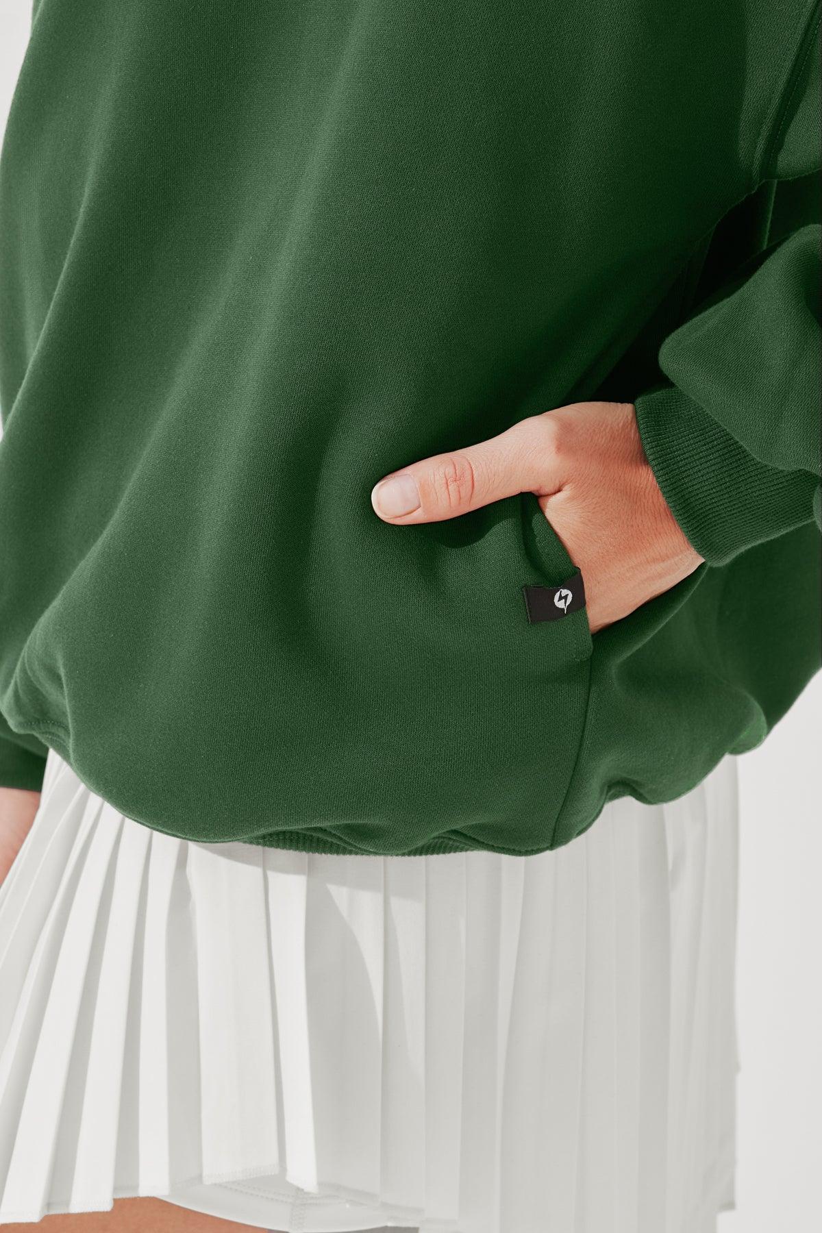 Cloud Crewneck Sweater - Fern Green Product Image