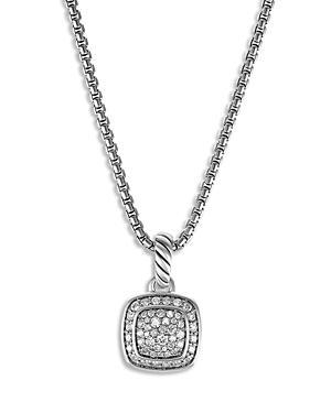 Womens Petite Albion Pendant Necklace with Pav Diamonds Product Image