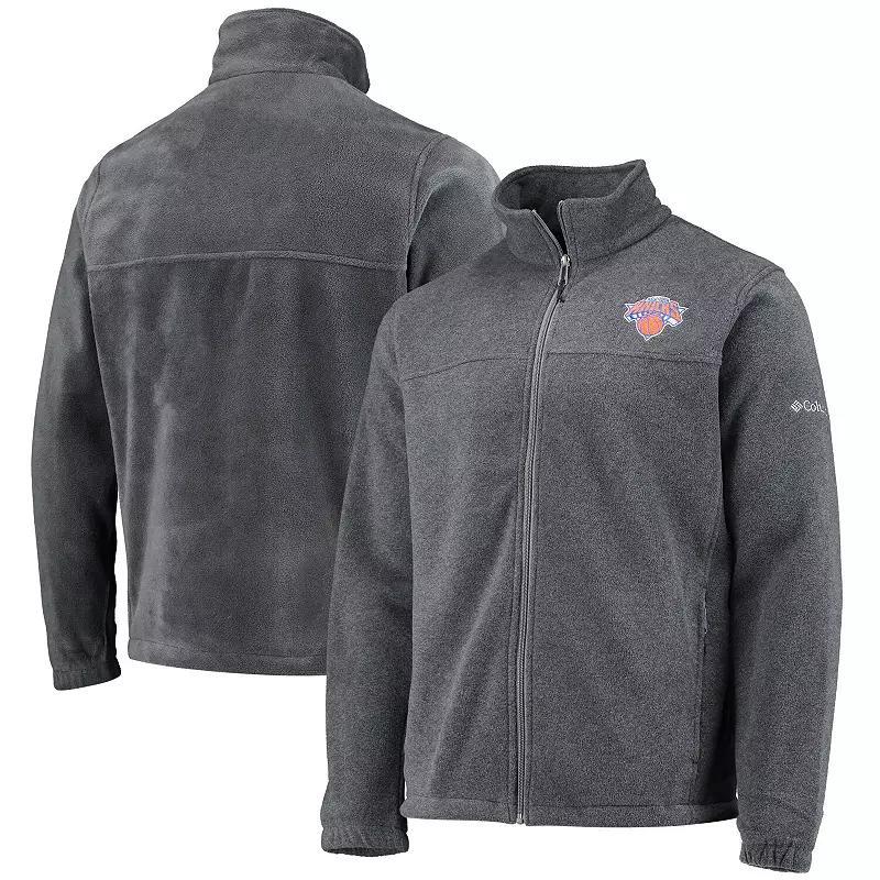 Mens Columbia Philadelphia 76ers Heathered Charcoal Flanker Full-Zip Jacket Product Image