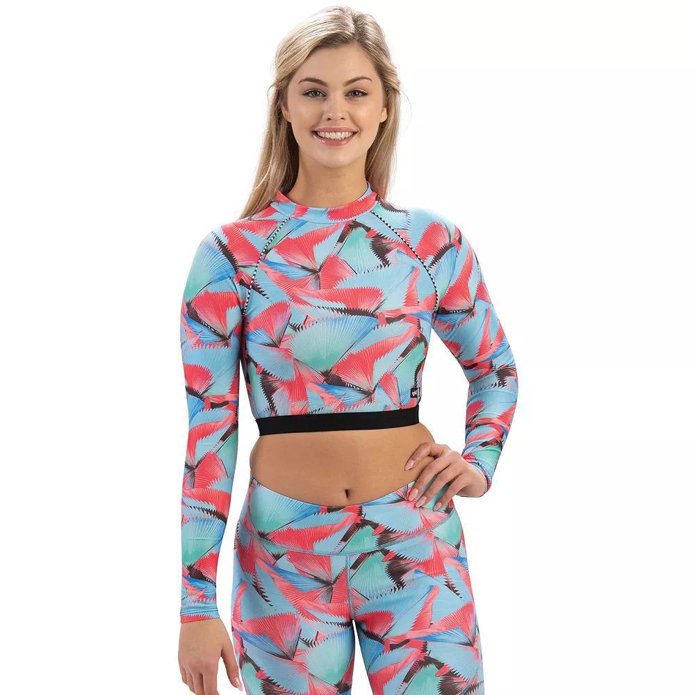 Womens Dolfin Uglies Revibe Print Cropped Rash Guard Product Image