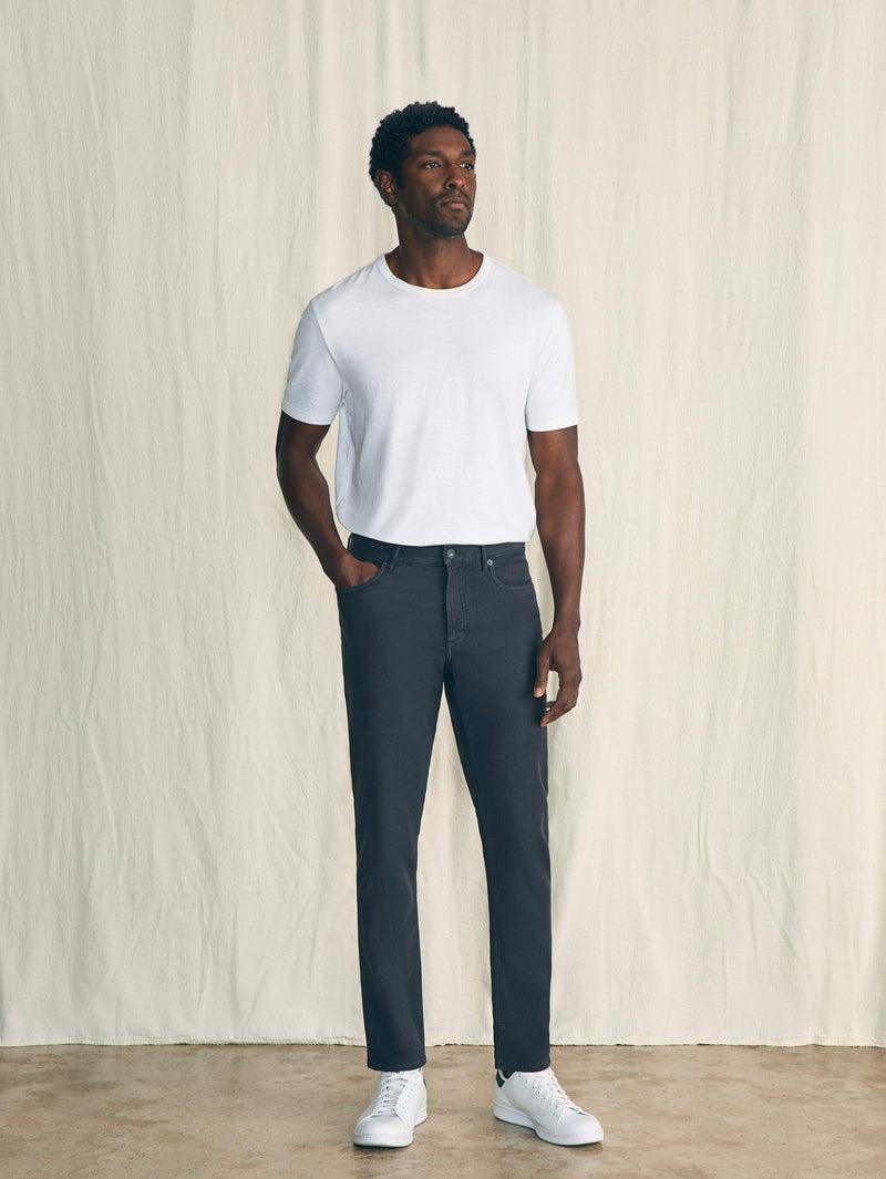 Stretch Terry 5-Pocket Pant (32" Inseam) - Onyx Black Product Image