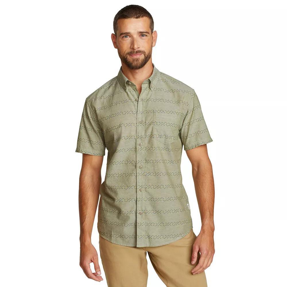 Big & Tall Eddie Bauer Short Sleeve Baja Shirt, Men's, Size: Large Tall, Sprig Product Image