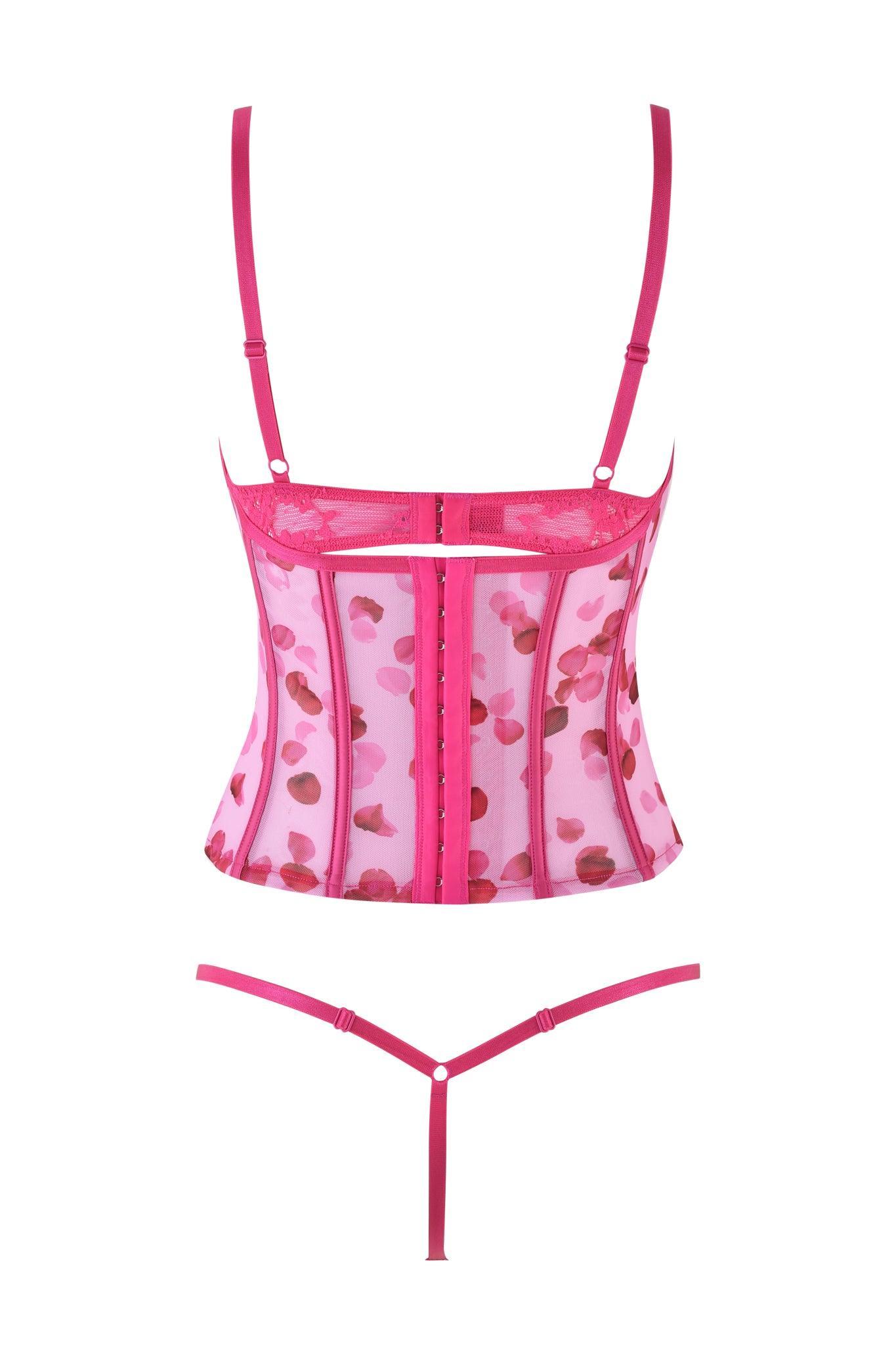 ROSALIA BUSTIER SET - PINK : PRETTY PETAL Product Image