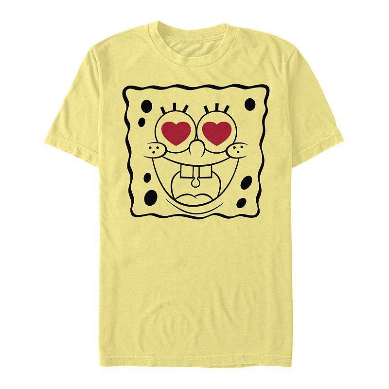 Men's Nickelodeon SpongeBob SquarePants Heart Eyes Line Art Tee,  Product Image