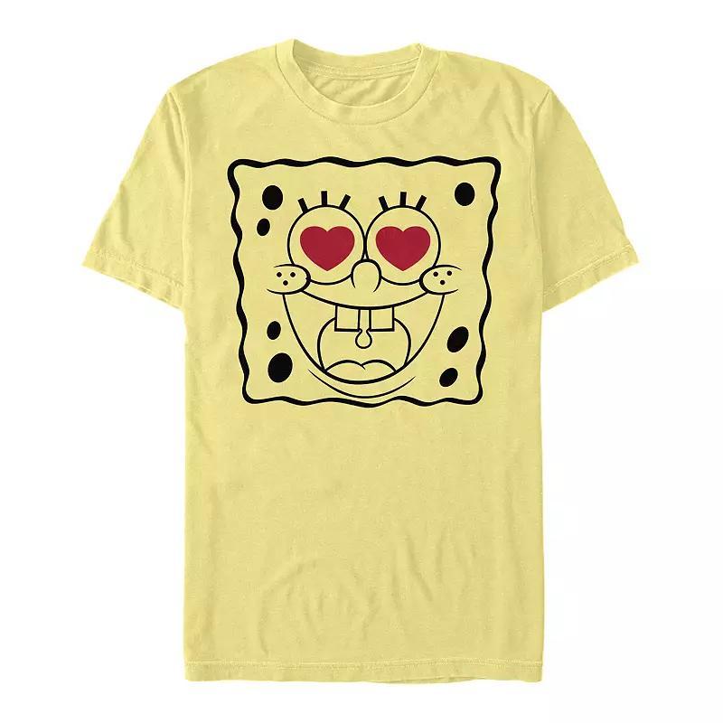 Men's Nickelodeon SpongeBob SquarePants Heart Eyes Line Art Tee,  Product Image