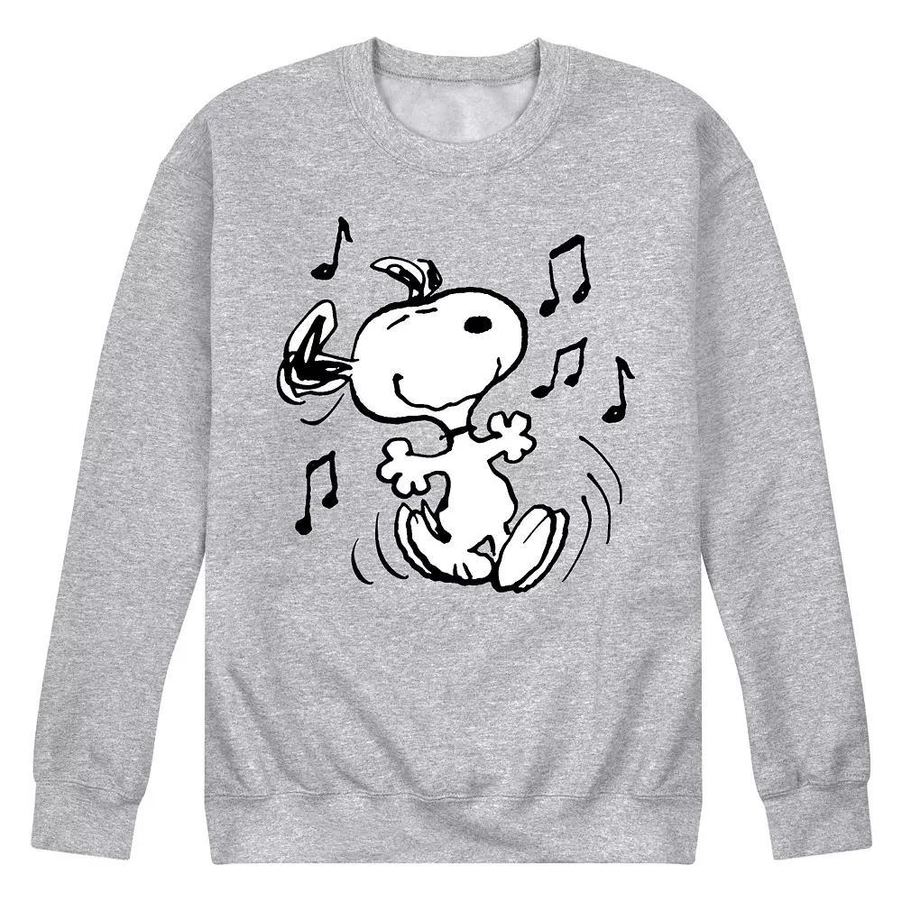 Men's Peanuts Snoopy Dancing Graphic Sweatshirt,  Product Image