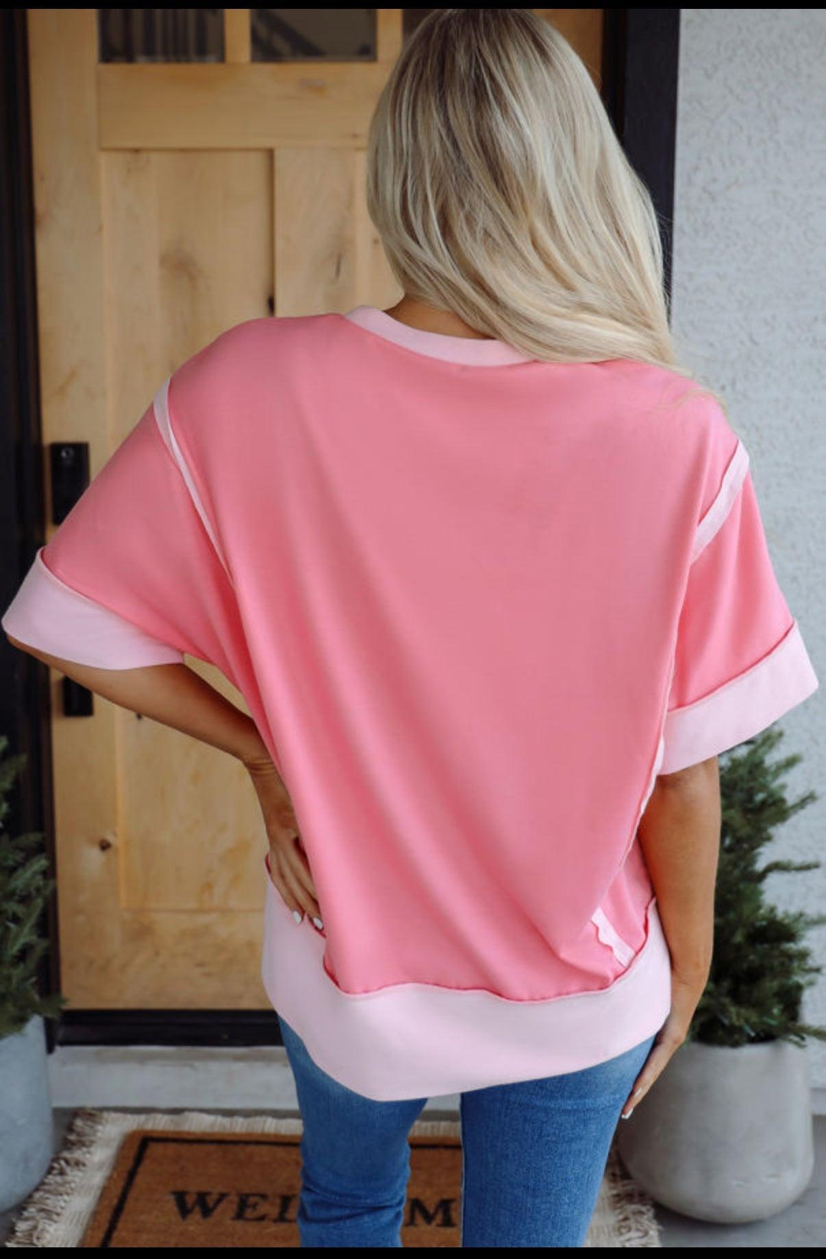 Oversized Peach Top Product Image