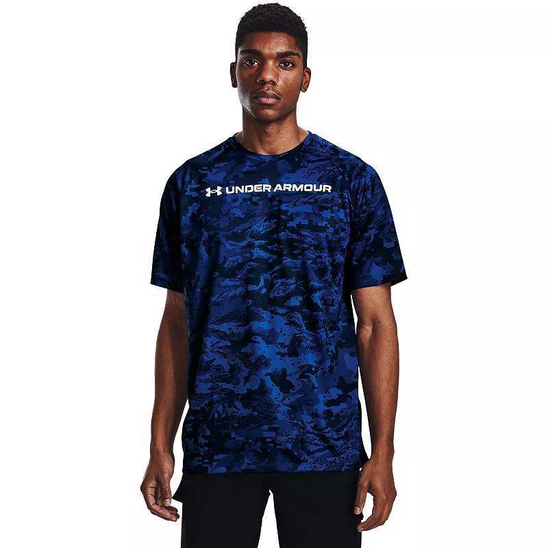 Big & Tall Under Armour Tech ABC Camo Short Sleeve Tee, Mens Product Image