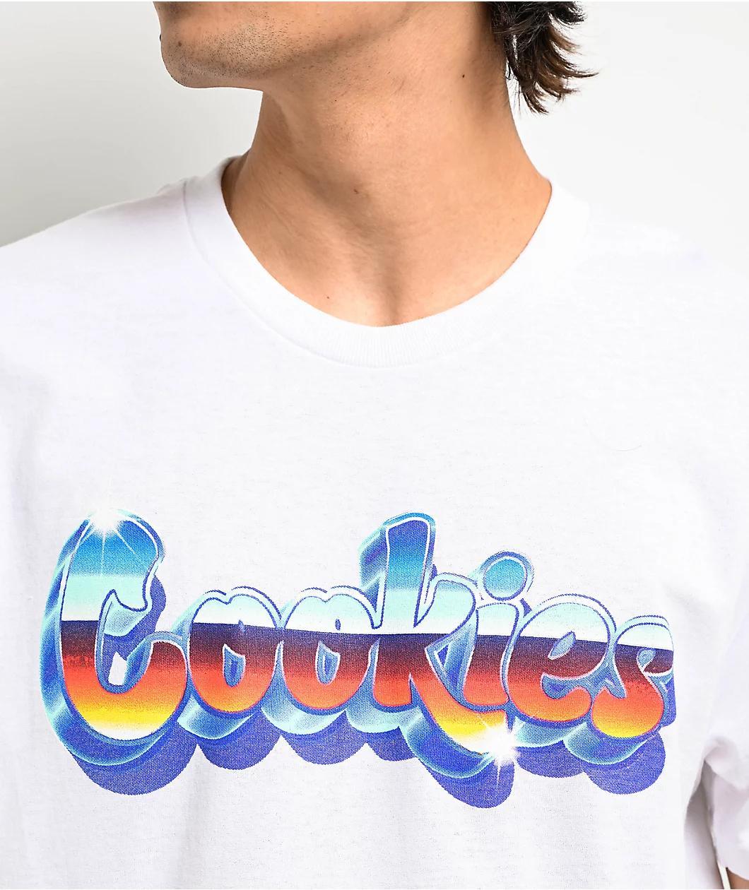 Cookies Airbrush V2 White T-Shirt Product Image