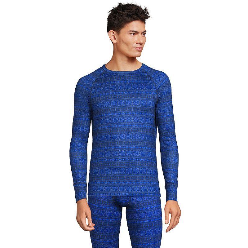 Lands' End Men's Stretch Thermaskin Long Underwear Crew Base Layer Product Image