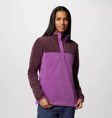 Women's Columbia Benton Springs Pullover Jacket, Size: Large, Pink Sand Alpenglow Product Image