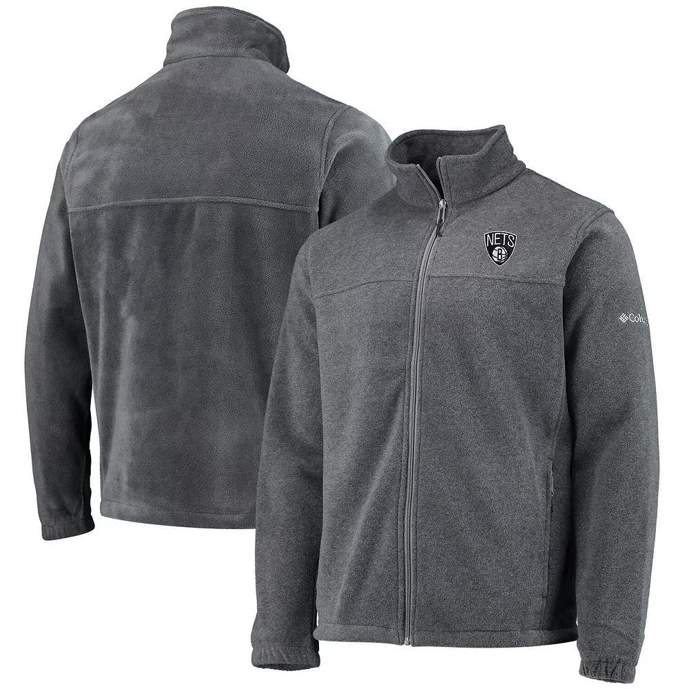 Men's Columbia Philadelphia 76ers Heathered Charcoal Flanker Full-Zip Jacket,  Product Image